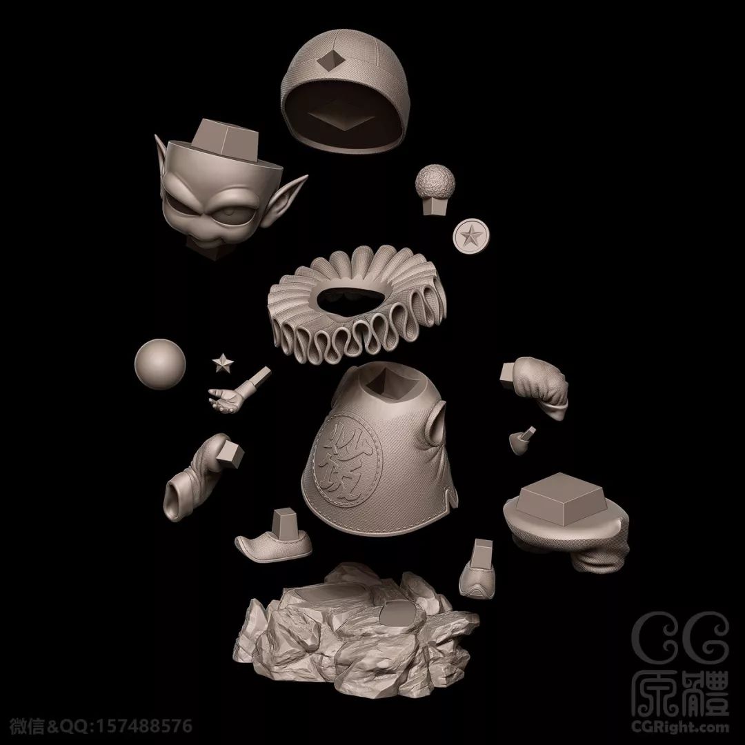 古人包扣模型重构，3D独胆艺术专辑探索